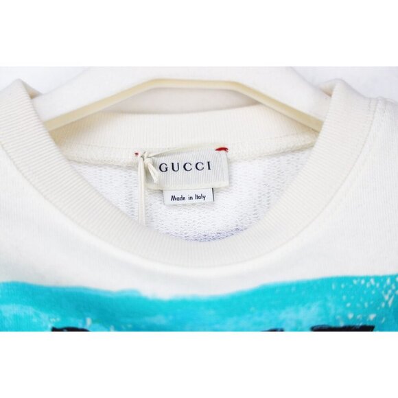 NWT Gucci Kids Printed Sweatshirt In Cream Size 4 - Picture 5 of 11